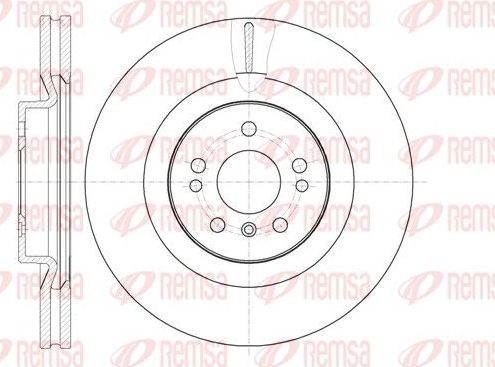 Тормозной диск Remsa. Артикул 61030.10