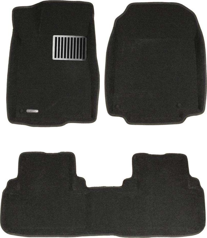 Коврики текстильные Euromat 3D Lux для салона Honda CR-V IV 2013-2026. ЧЕРНЫЕ. Артикул EM3D-002611