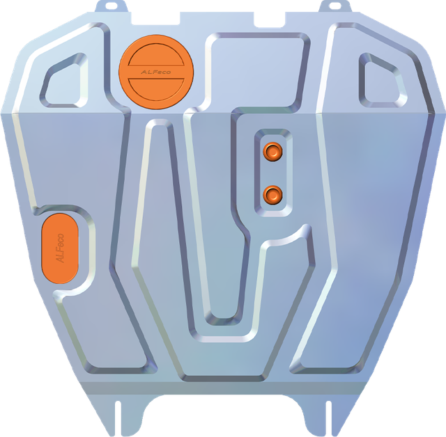 Защита алюминиевая Alfeco для картера и КПП Mitsubishi Lancer 10 2007-2017. Артикул ALF.14.02al