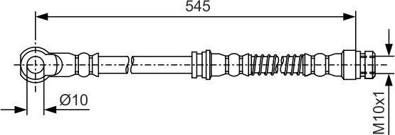 Тормозной шланг Bosch. Артикул 1 987 481 724