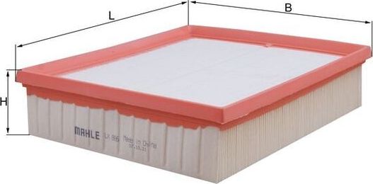 Воздушный фильтр Mahle-Knecht. Артикул LX 886