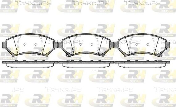 Тормозные колодки RoadHouse передние для Buick Regal III 1991-1997. Артикул 2641.02