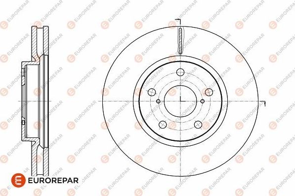 Тормозной диск Eurorepar передний для Lexus SC II 2001-2010. Артикул 1642763880