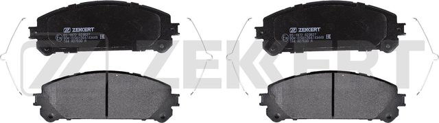 Тормозные колодки Zekkert передние для Lexus NX I 2014-2026. Артикул BS-1872