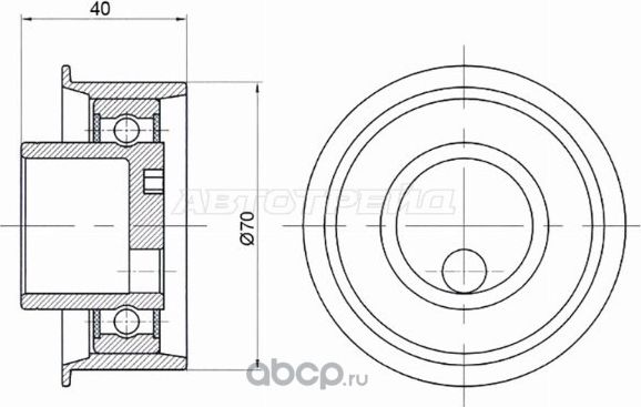 НАТЯЖНОЙ РОЛИК РЕМНЯ ГРМ HYUNDAI ELANTRA/TUCSON/KIA SPORTAGE 2,0 (SAT). Артикул ST2441023011 