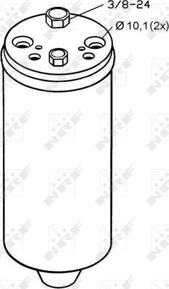 Осушитель кондиционера NRF (алюминий) для Nissan Primera P11 1996-2002. Артикул 33121