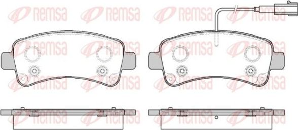 Тормозные колодки Remsa. Артикул 1588.02