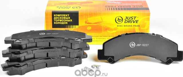 КОЛОДКИ ТОРМОЗНЫЕ, ПЕРЕДНИЕ D4054 (JD) (Just Drive). Артикул JBP0227