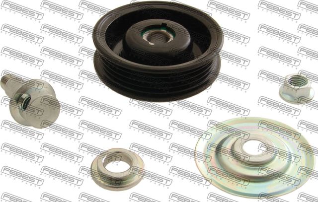 Натяжной ролик (натяжитель) приводного поликлинового ремня Febest. Артикул 0187-HDJ100