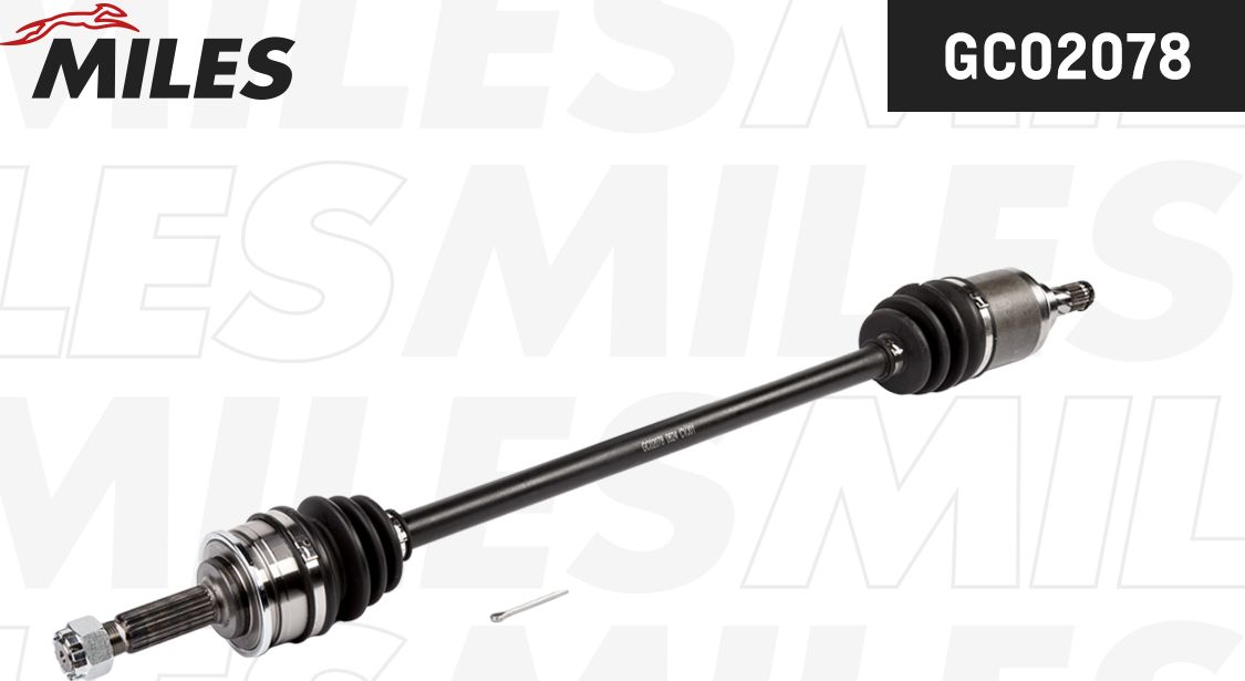 Полуось (привод в сборе, приводной вал) Miles. Артикул GC02078