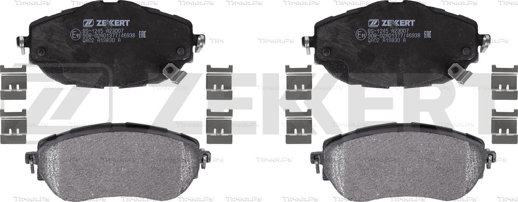 Тормозные колодки Zekkert передние для Toyota Corolla E170, E180 2013-2019. Артикул BS-1245