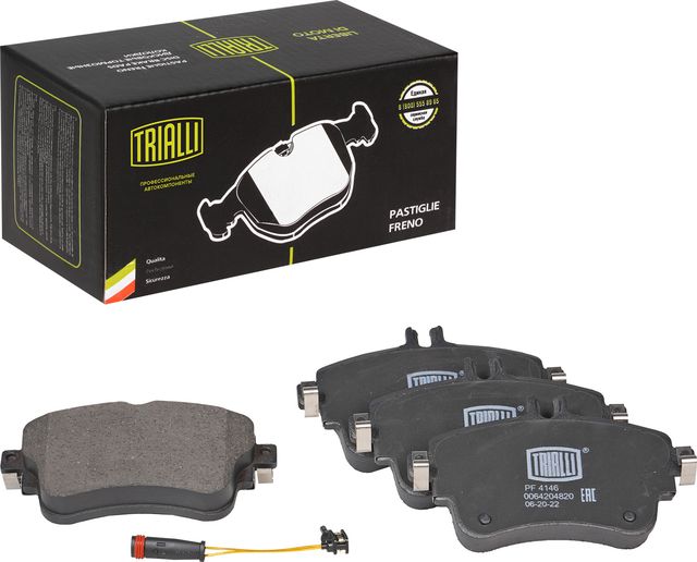 Тормозные колодки Trialli (Low-Metallic). Артикул PF 4146