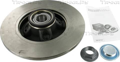 Диск тормозной с интегрированным подшипником SKF задний для Citroen C4 I 2006-2013. Артикул VKBD 1016