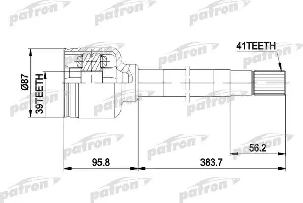 Шрус внутренний (граната) Patron. Артикул PCV5014