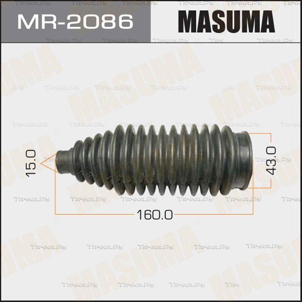Пыльник рулевой рейки Masuma передний правый/левый для Toyota Cresta V (X100) 1996-2001. Артикул MR-2086