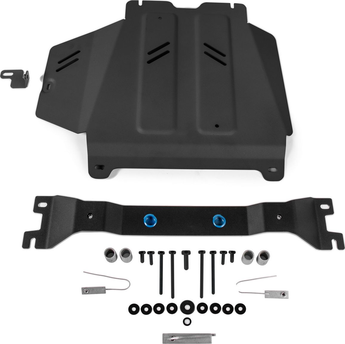 Защита алюминиевая Rival для КПП Rival (черная) для Mercedes-Benz G-klasse W464 2018-2026. Артикул 333.3953.1