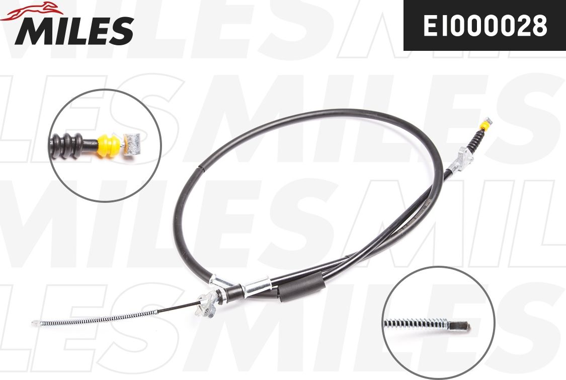 Трос ручника (тросик ручного тормоза) Miles. Артикул EI000028
