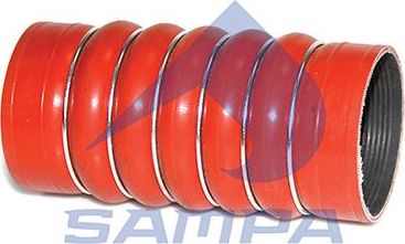 Патрубок интеркулера Sampa для MAN NL 1991-2026. Артикул 021.023