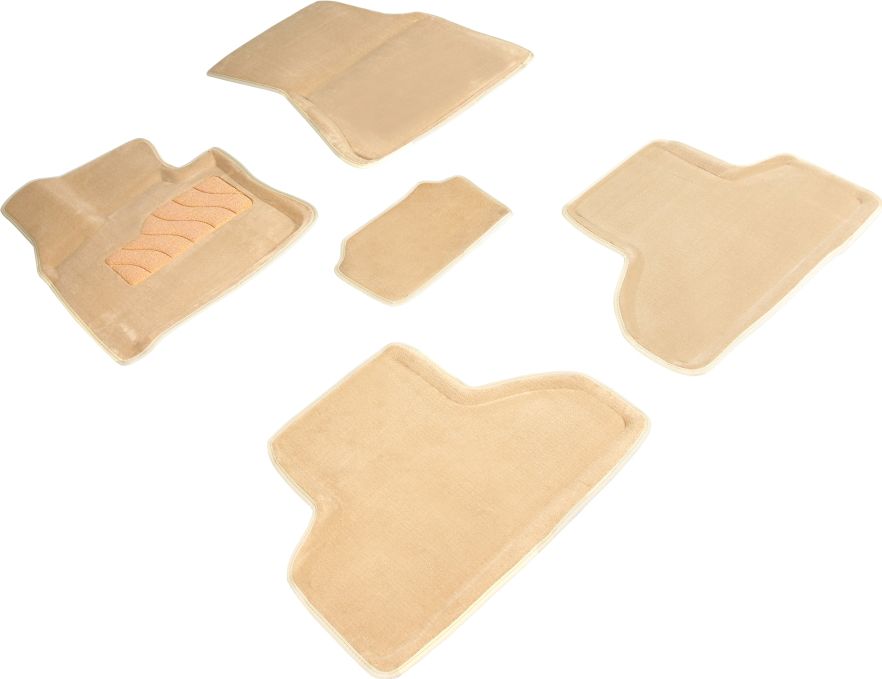 Коврики Seintex 3D ворсовые для салона BMW Х5 F15 2013-2019 Бежевые. Артикул 87950