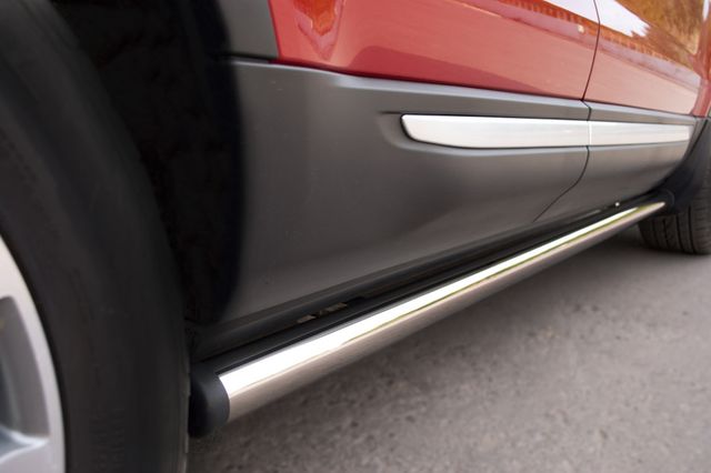 Защита порогов RusStal труба d63 (вариант 2) для Land Rover Range Rover Evoque I Prestige, Pure 2011-2018. Артикул REPT-0008042