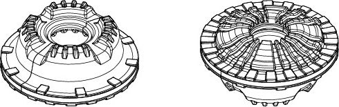 Опора амортизатора Audi A4 (07-) A5 (07-) Q5 (08-) (перед.) (без подшип.) Triall (Trialli). Артикул SA1814
