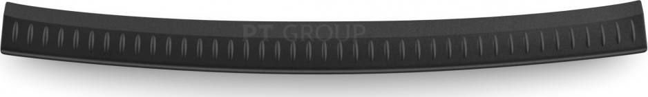 Накладка PT Group на задний бампер (черное тиснение) (ABS) для Lada Largus I 2012-2026. Артикул LLA111301