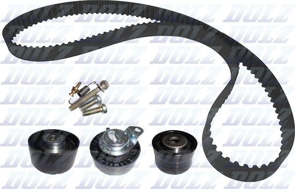 Ремень ГРМ с роликами (комплект) Dolz для Ford Orion III 1992-1993. Артикул SKD125