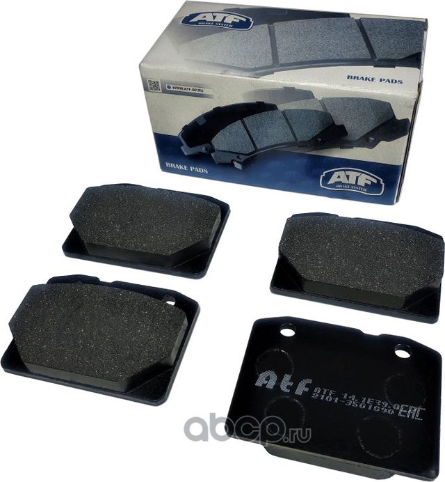 Колодки тормозные передние ВАЗ 210107 (ATF). Артикул 141E390