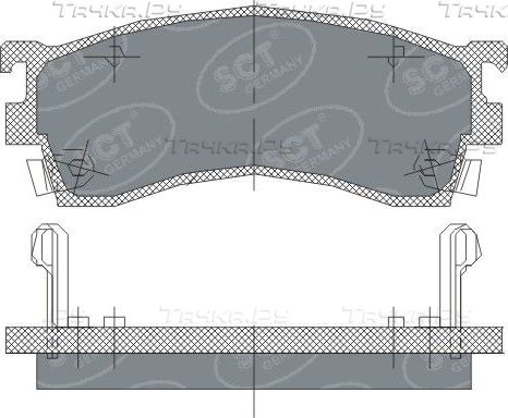 Тормозные колодки SCT-Germany SP 125 PR. Артикул SP 125 PR