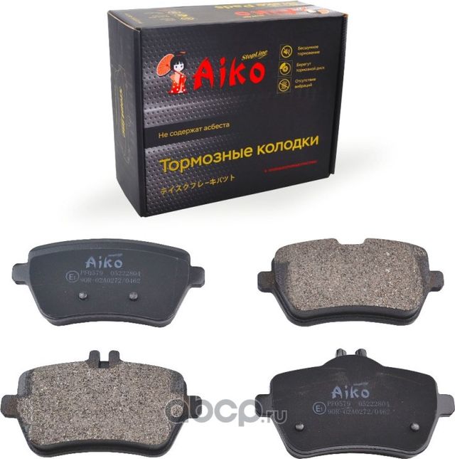Колодки MERCEDES-BENZ S-class (2013-) задние (Aiko). Артикул PF0579