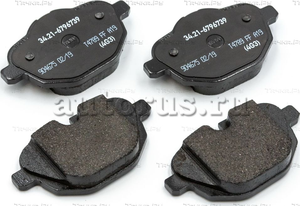 Тормозные колодки BMW (OEM) задние для MINI Hatch III (F55/F56) 2014-2017. Артикул 34216796741