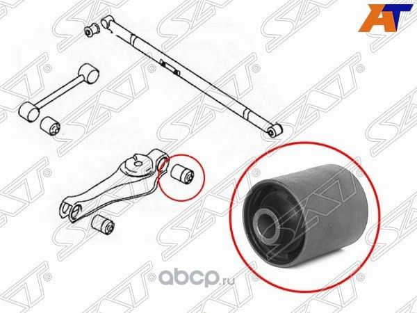 САЙЛЕНТБЛОК ЗАДНЕГО НИЖНЕГО ПРОДОЛЬНОГО РЫЧАГА MMC (SAT). Артикул STMB951814