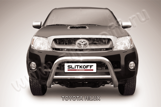 Кенгурятник Slitkoff d76 низкий для Toyota Hilux VII 2008-2011. Артикул THL002