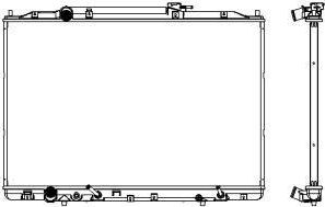 Радиатор охлаждения двигателя Sakura. Артикул 3071-8501