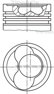 Поршень Mahle для Skoda Roomster I 2006-2010. Артикул 030 66 02