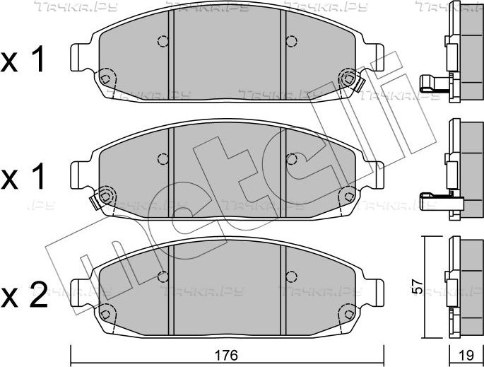 Тормозные колодки Metelli. Артикул 22-0719-0