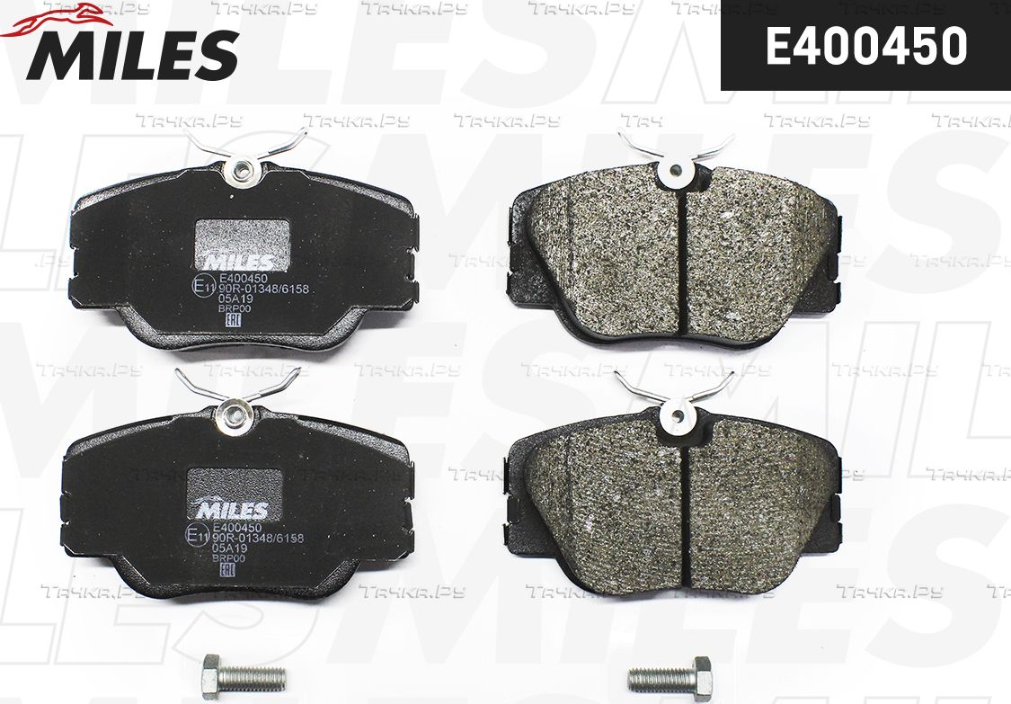 Тормозные колодки Miles (Low-Metallic) для Mercedes-Benz W124, A124 1984-1993. Артикул E400450