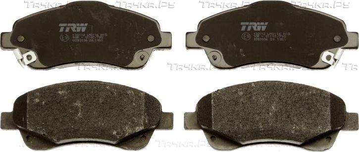Тормозные колодки TRW COTEC передние для Lotus Exige I 2001-2008. Артикул GDB3336