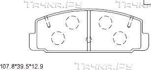 Тормозные колодки Asimco задние для Mazda RX-7 I (SA) 1981-1986. Артикул KD3791