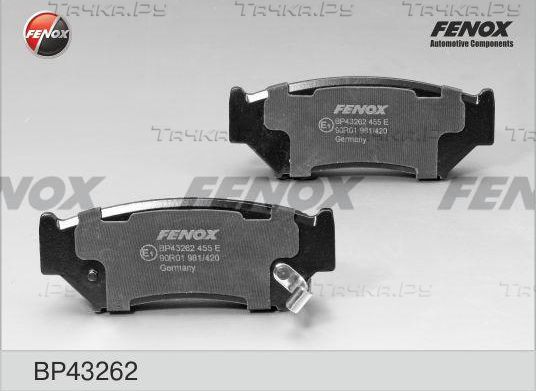 Тормозные колодки Fenox передние для Geo Tracker 1988-1998. Артикул BP43262