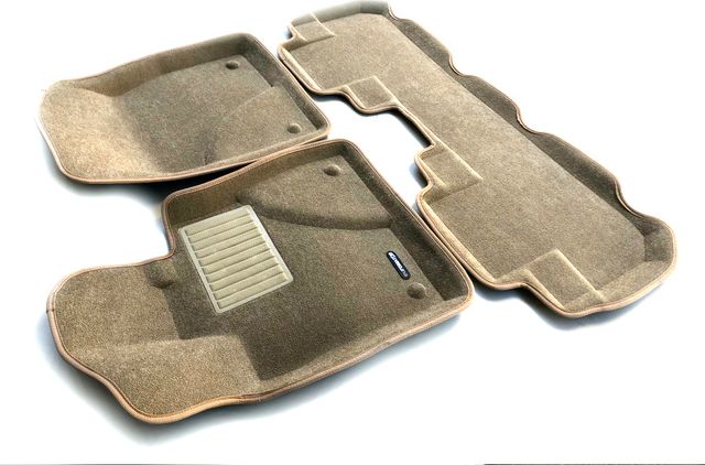 Коврики текстильные Euromat 3D Business для салона Lexus RX IV 2015-2022 Бежевые. Артикул EMC3D-003212T