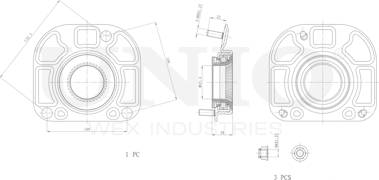 Опора амортизационной стойки (Unio). Артикул RMP-13118