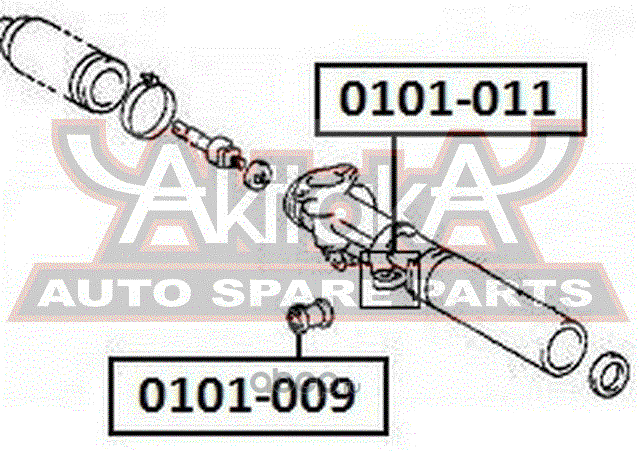 Сайлентблок переднего рычага подвески Asva левый для Toyota 4Runner III 1995-2002. Артикул 0101-011