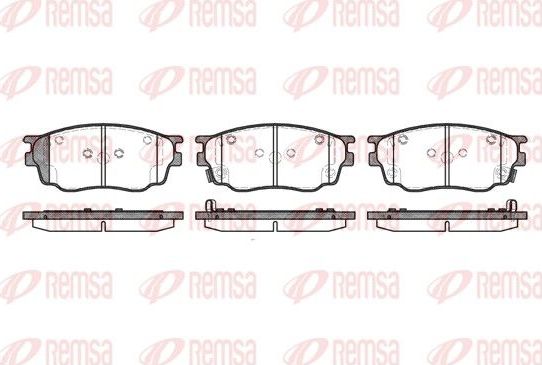 Тормозные колодки Remsa передние для FAW Besturn B50 I 2009-2016. Артикул 0800.22