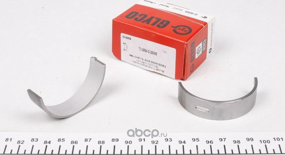 Вкладыши коренные Glyco. Артикул 72-3856 0.25mm