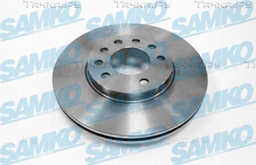 Тормозной диск Samko передний для Chevrolet Zafira 2001-2012. Артикул O1411V