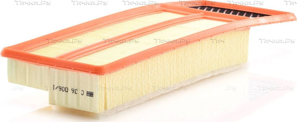 Воздушный фильтр Mann-Filter для Fiat Grande Punto 2005-2013. Артикул C 36 006/1