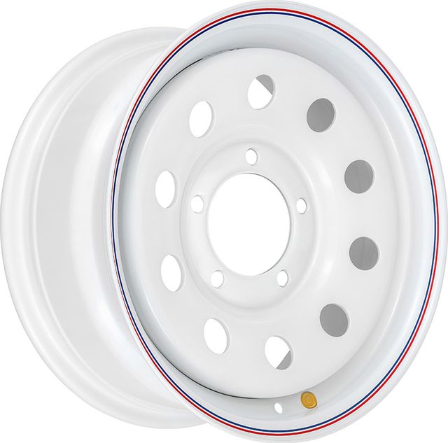 Колёсный диск OFF-ROAD Wheels усиленный стальной белый 5x139,7 7xR16 ET+30 для Suzuki Vitara I 1988-2006. Артикул 1670-53910WH+30X