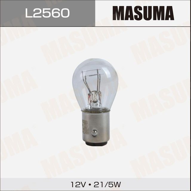 Лампа цок. 12v 21+5W BAY15d S25 двухконтактная (уп.2) (Masuma). Артикул L2560
