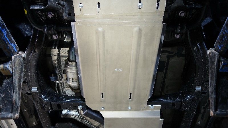 Защита алюминиевая ТСС (4 мм) для КПП Toyota Land Cruiser Prado 250 2023-2026. Артикул ZKTCC00709